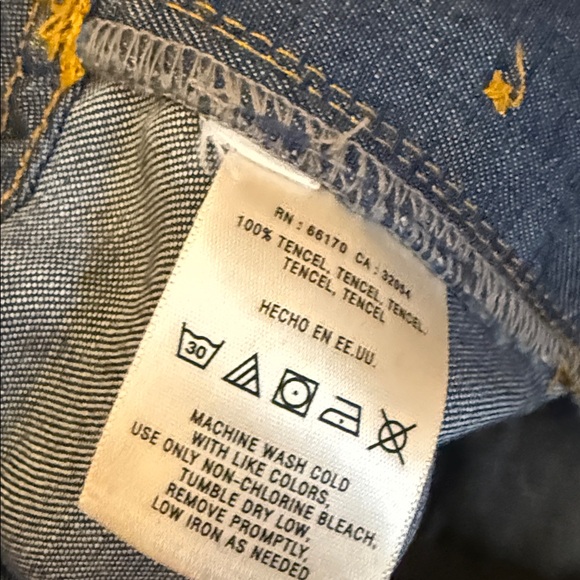 Anthropologie Elevenses Wide Leg Jeans Pants Trouser Sailor Sz 12 - Picture 7 of 7